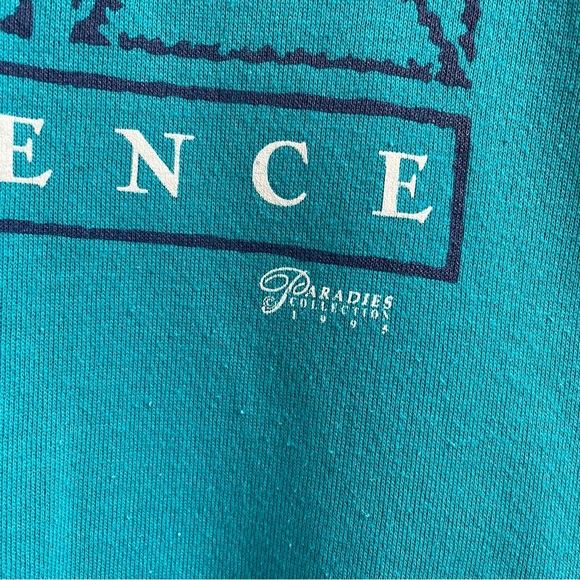 Vintage 1995 Teal Green Providence, Rhode Island Crewneck Graphic Pullover - Picture 5 of 9